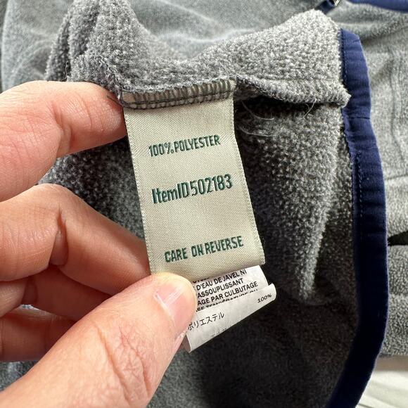 L.L.Bean Sweater Womens Large Gray Fleece 1/2 Zip Pullover Lightweight Cozy Camp - Picture 4 of 8